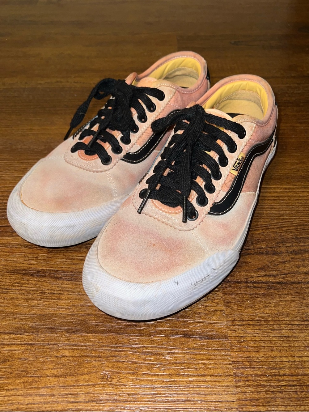 Vans Chima Tie Dye Sneakers Orange Yellow Red Skater Casual Mens Size 8 - Picture 5 of 8